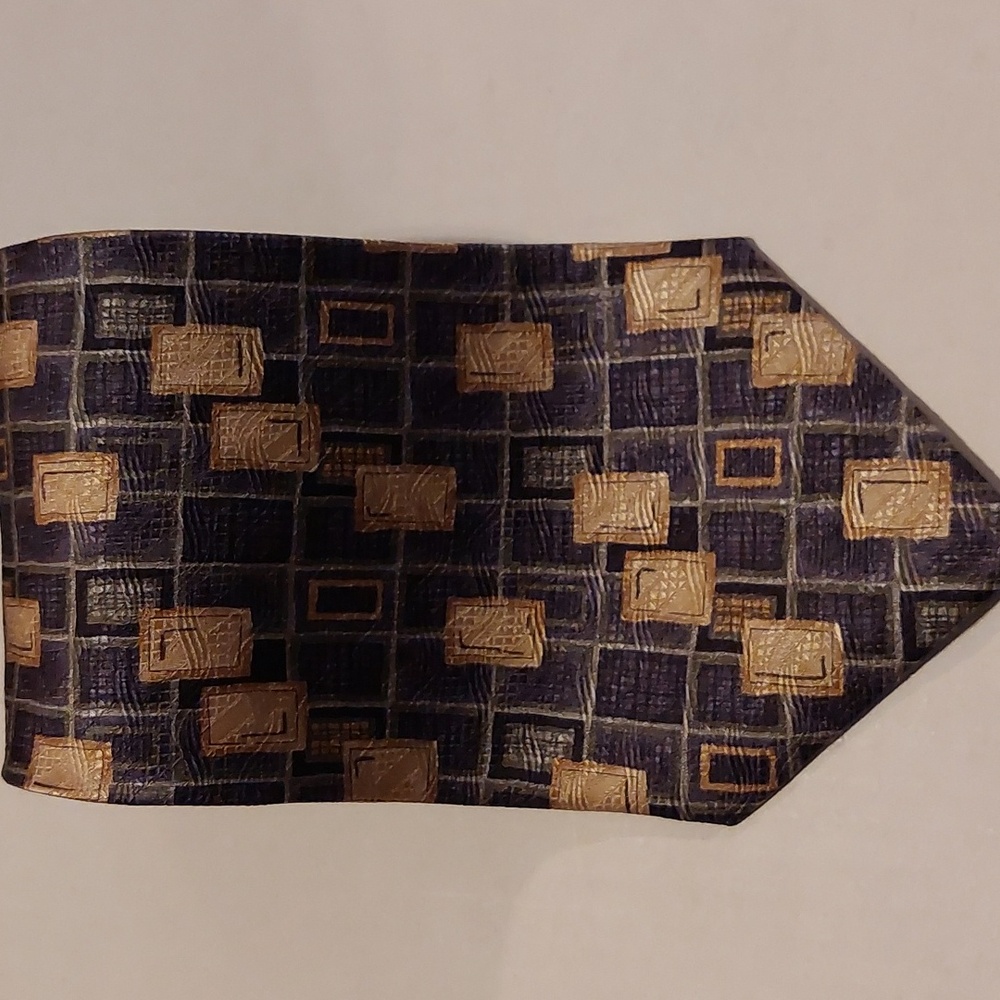 Daniel De Fasson Tie Black Gold